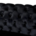 84 Luxury Chesterfield Velvet Sofa with Gold Trim