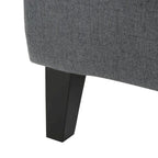 Charcoal 27 High Back Accent Chair with Wing Back and Birch Legs