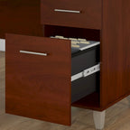 Bush Furniture Somerset 72W L Shaped Desk with Storage Hutch