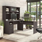 Cabot 3 Position Sit to Stand Desk Return by Bush Furniture