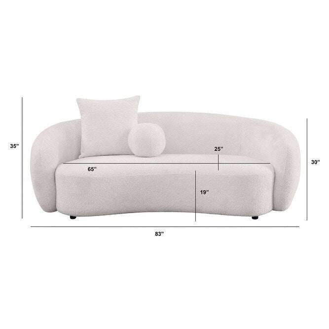 Best Quality 2pc Teddy Fabric Sofa & Loveseat