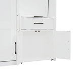 Twin Size Murphy Bed Wall Bed with Closet , Drawers & Desk