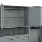 Twin Size Murphy Bed Wall Bed with Closet , Drawers & Desk