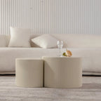 Exquisite Round Wood Coffee Table for Compact Living Spaces