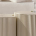 Exquisite Round Wood Coffee Table for Compact Living Spaces