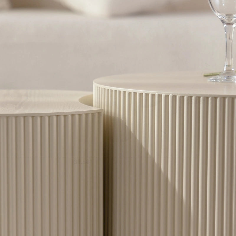 Exquisite Round Wood Coffee Table for Compact Living Spaces