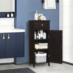 Costway Bathroom Floor Cabinet Storage Organizer Free-Standing with