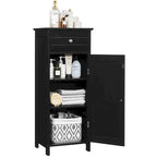 Costway Bathroom Floor Cabinet Storage Organizer Free-Standing with