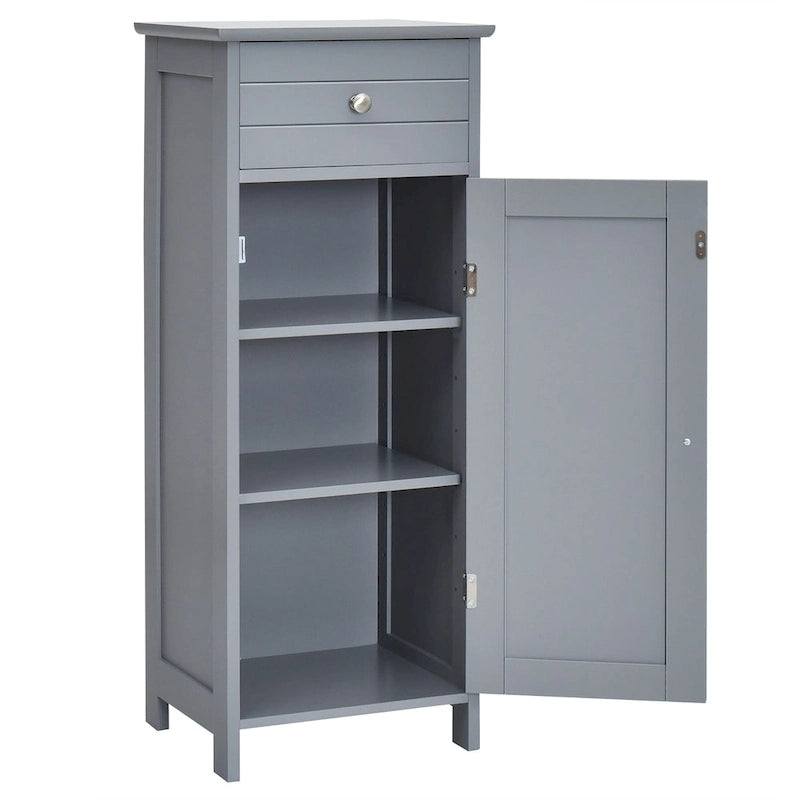 Costway Bathroom Floor Cabinet Storage Organizer Free-Standing with