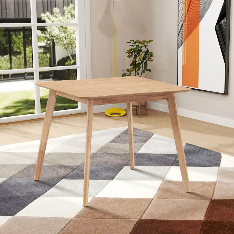 Modern Table with MDF Top and Metal Legs for Small Spaces Kitchens Multi Functional Use and Living Room