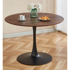 Modern Table with MDF Top and Metal Legs for Small Spaces Kitchens Multi Functional Use and Living Room