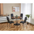Modern Table with MDF Top and Metal Legs for Small Spaces Kitchens Multi Functional Use and Living Room