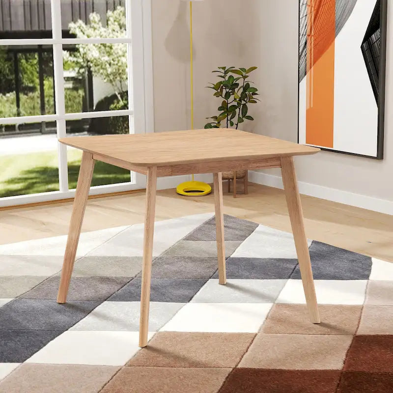 Modern Table with MDF Top and Metal Legs for Small Spaces Kitchens Multi Functional Use and Living Room