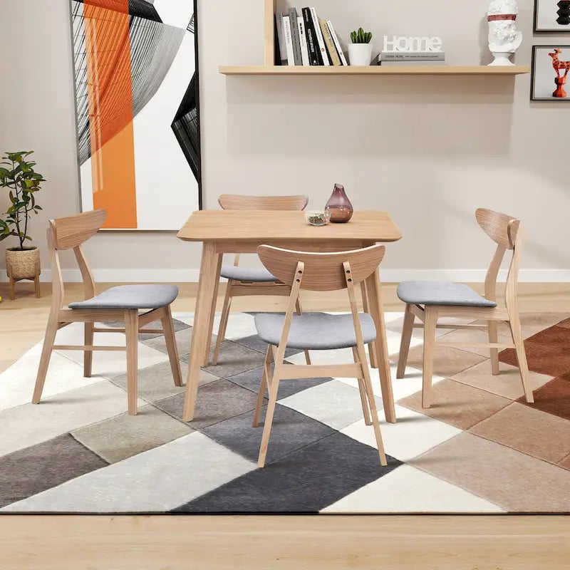 Modern Table with MDF Top and Metal Legs for Small Spaces Kitchens Multi Functional Use and Living Room