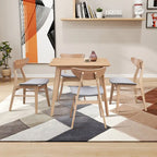 Modern Table with MDF Top and Metal Legs for Small Spaces Kitchens Multi Functional Use and Living Room
