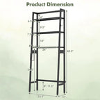 Gymax 3-Tier Over The Toilet Storage Shelf w/ Adjustable Adjustable