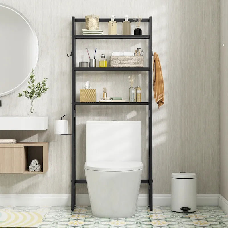 Gymax 3-Tier Over The Toilet Storage Shelf w/ Adjustable Adjustable