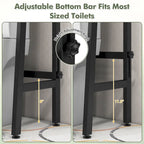 Gymax 3-Tier Over The Toilet Storage Shelf w/ Adjustable Adjustable