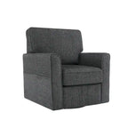 Accent Barrel Chair with Side Pockets360 Swivel Office Chair Chenille Armchair for Office