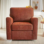 Accent Barrel Chair with Side Pockets360 Swivel Office Chair Chenille Armchair for Office
