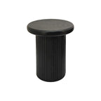 Modern Round Coffee Table Set Double Table Combination Coffee Table with Fluted Table Leg, for Living Room