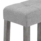 Bar Dining Table Set and 3 Bar Stools with Power Outlet Kitchen Breakfast Nook Wooden Dining Table Chairs Sets
