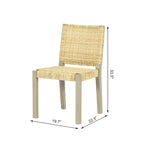 Farmhouse Wood Dining Set of 4, Extendable Kitchen Table Set with 2 Curved Backrest Chairs and Rattan Bench for 4-8 Guests