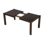 Farmhouse Wood Dining Set of 4, Extendable Kitchen Table Set with 2 Curved Backrest Chairs and Rattan Bench for 4-8 Guests
