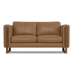WYNDENHALL Hillcrest Modern, Contemporary 62 inch Wide Sofa in Genuine Leather