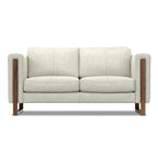WYNDENHALL Hillcrest Modern, Contemporary 62 inch Wide Sofa in Genuine Leather
