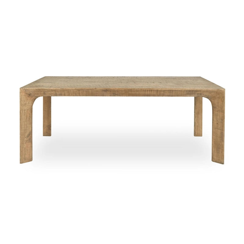 Classic Home Crest 78 Reclaimed Pine Wood Dining Table in Natural