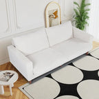 82.68 in. L Corduroy Mid-Century Modern Rectangle 2-Seater Loveseat with Square Arm