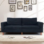 82.68 in. L Corduroy Mid-Century Modern Rectangle 2-Seater Loveseat with Square Arm