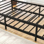Modern Style Twin Size Metal Daybed with Trundle for Kids or Guest for Bedroom