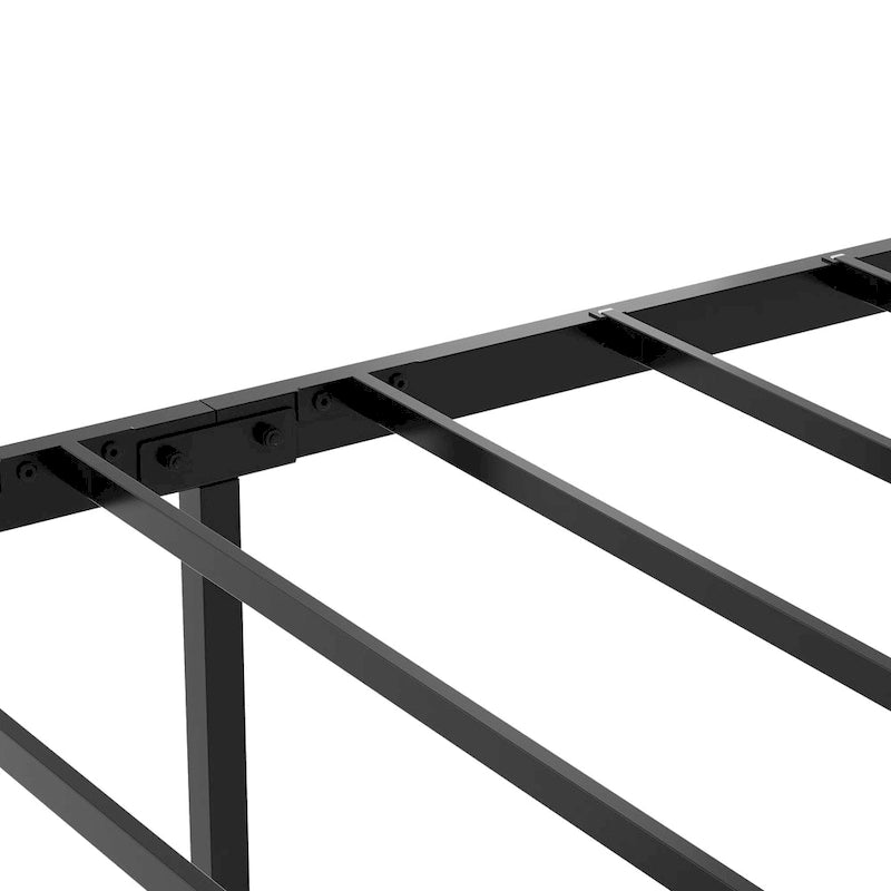 Queen Size Platform Bed with Storage Headboard and LED