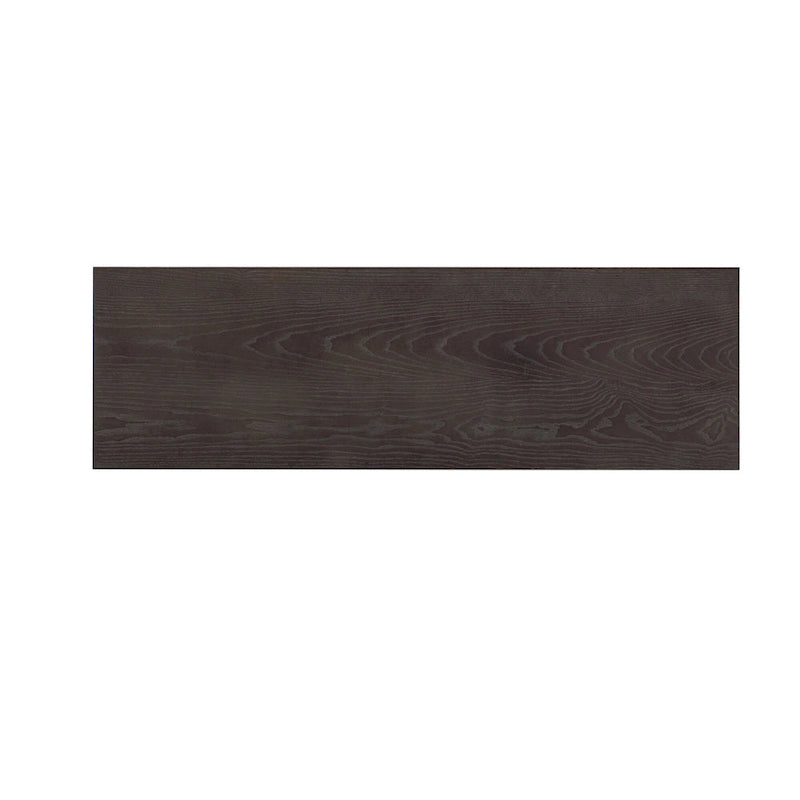 51.3 MDF Classic Stripe Console Table - Ash Veneer & Fir Wood Legs with 2 Drawers
