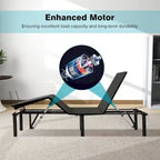 King Size Adjustable Bed Base with Motorized Incline