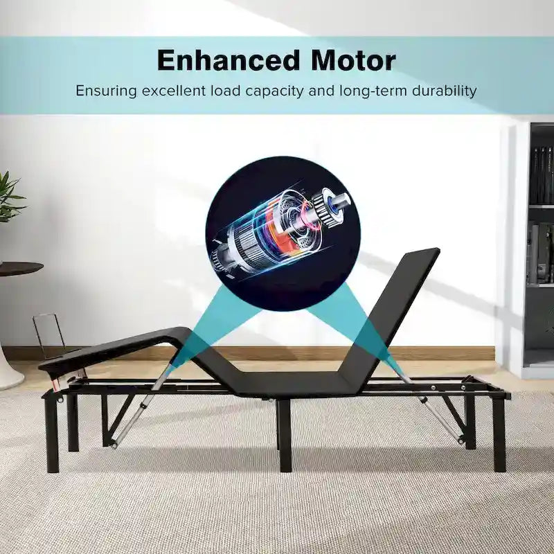 King Size Adjustable Bed Base with Motorized Incline