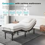 King Size Adjustable Bed Base with Motorized Incline