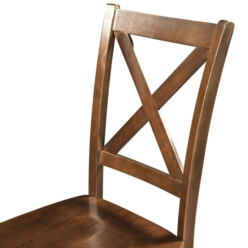 3-Piece Wooden Breakfast Nook Dining Table Set with Drop Leaf Table