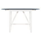 3-Piece Wooden Counter Height Dining Table Set with Drop Leaf Table & 2 Chairs