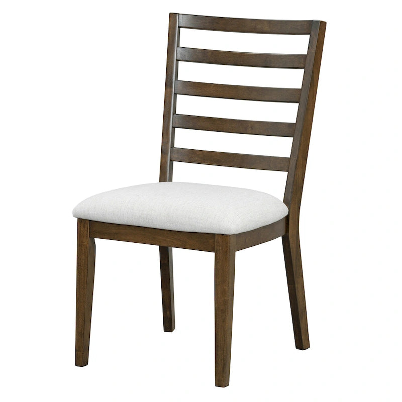 Vintage Style 5-piece Dining Set with Extendable Table and 4 Upholstered Chairs