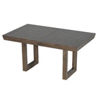Traditional Style 7-piece Extendable Dining Table Set with Butterfly Leaf and 6 Upholstered Chairs