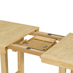 Traditional Style 7-piece Extendable Dining Table Set with Butterfly Leaf and 6 Upholstered Chairs