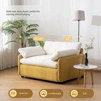 50 Oversized Chenille Upholstered Single Sofa Chair