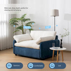 50 Oversized Chenille Upholstered Single Sofa Chair