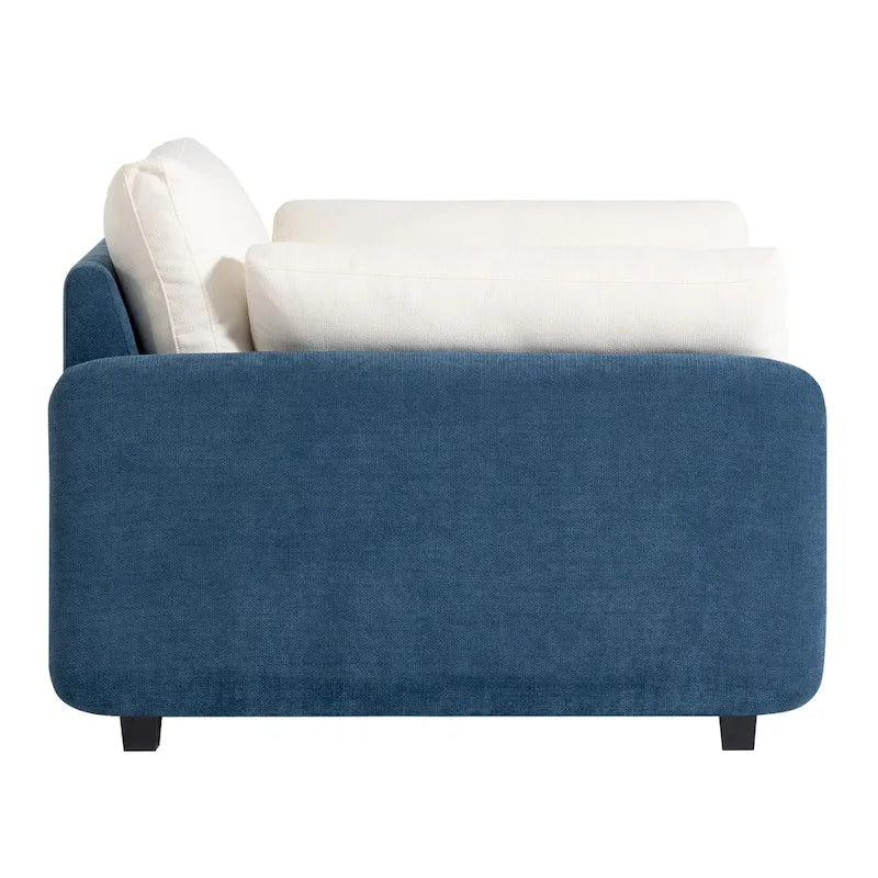 50 Oversized Chenille Upholstered Single Sofa Chair