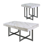 Granala Contemporary Steel 2-Piece Storage Coffee Table Set by Furniture of America