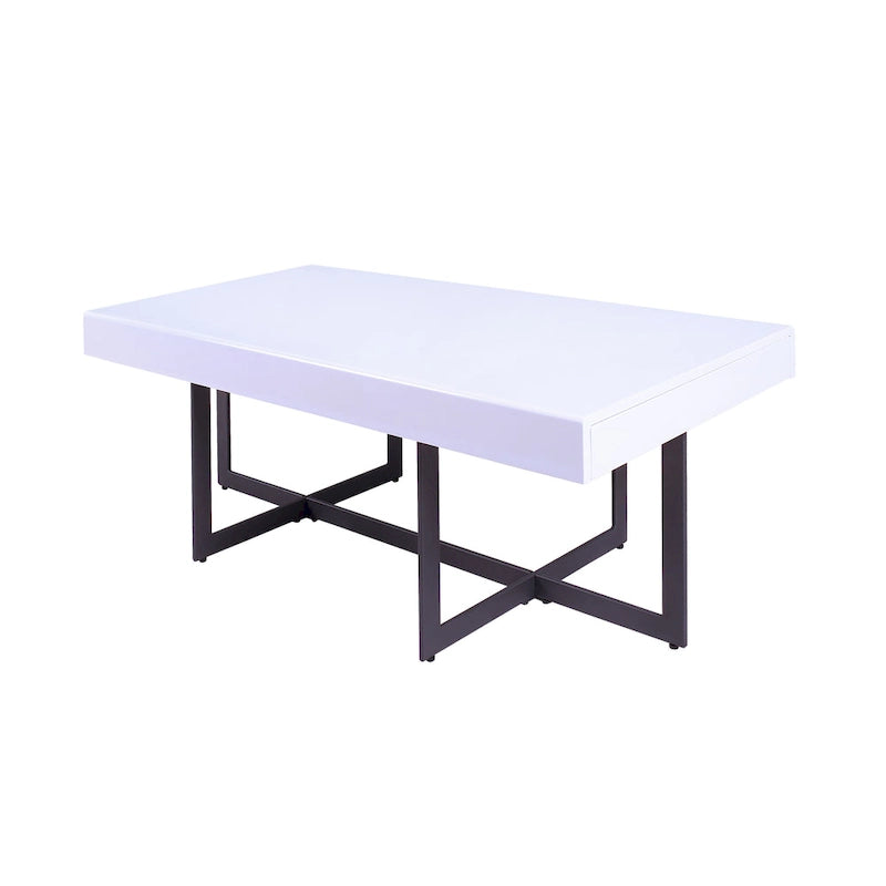 Granala Contemporary Steel 2-Piece Storage Coffee Table Set by Furniture of America