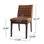 Lancer Channel Stitch Dining Chairs (Set of 2) by Christopher Knight Home